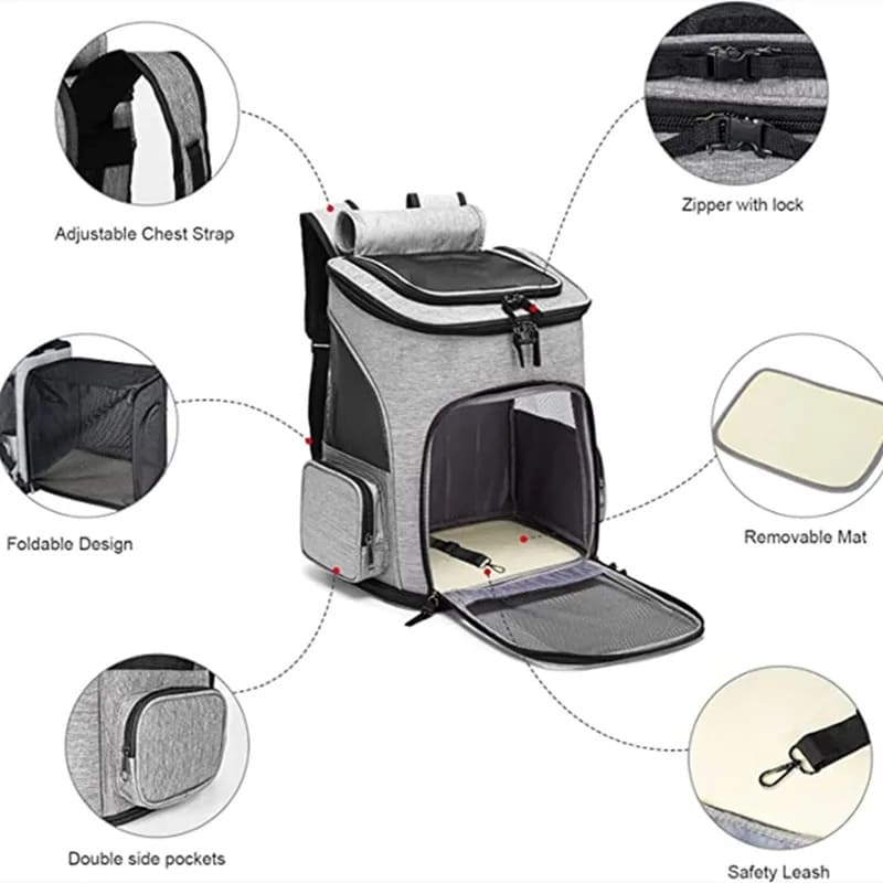 PawTrend™ - Expandable Cat Carrier Backpack