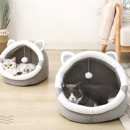 PawTrend™ - Cat Bed Cave with Ears