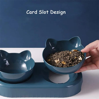 PawTrend™ - Triple Cat Bowls for Food and Water