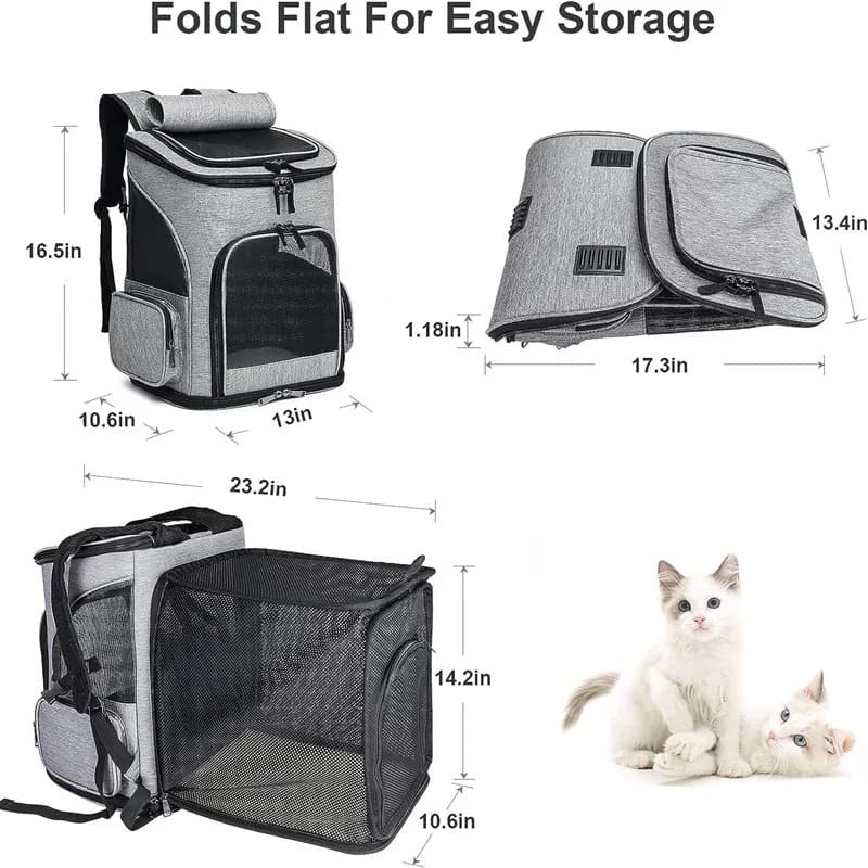 PawTrend™ - Expandable Cat Carrier Backpack